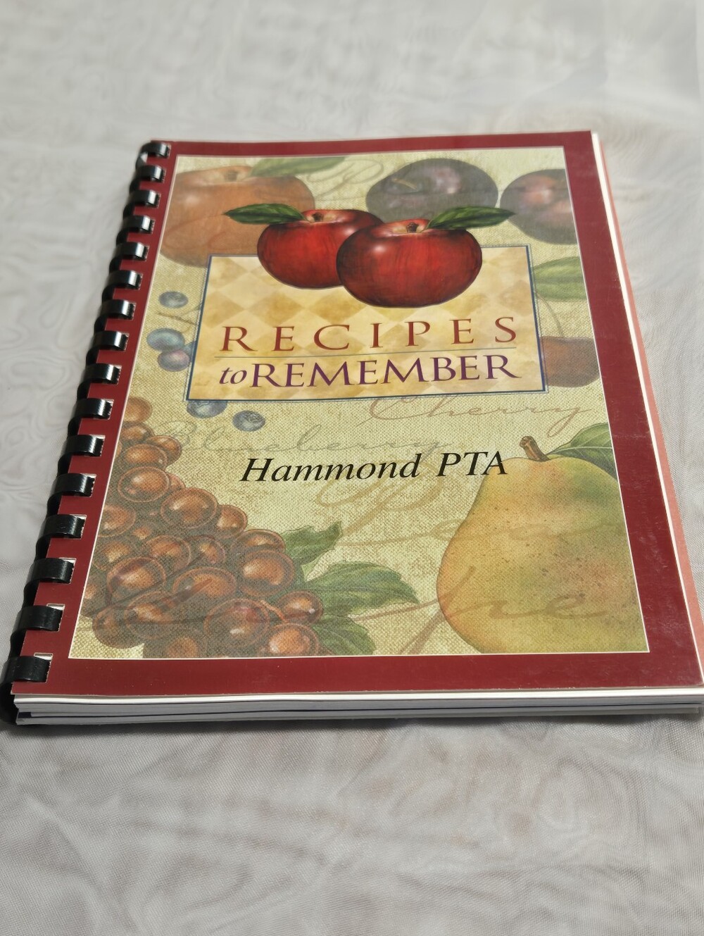 Recipes to Remember Spiral-Bound Cookbook - Red Cover